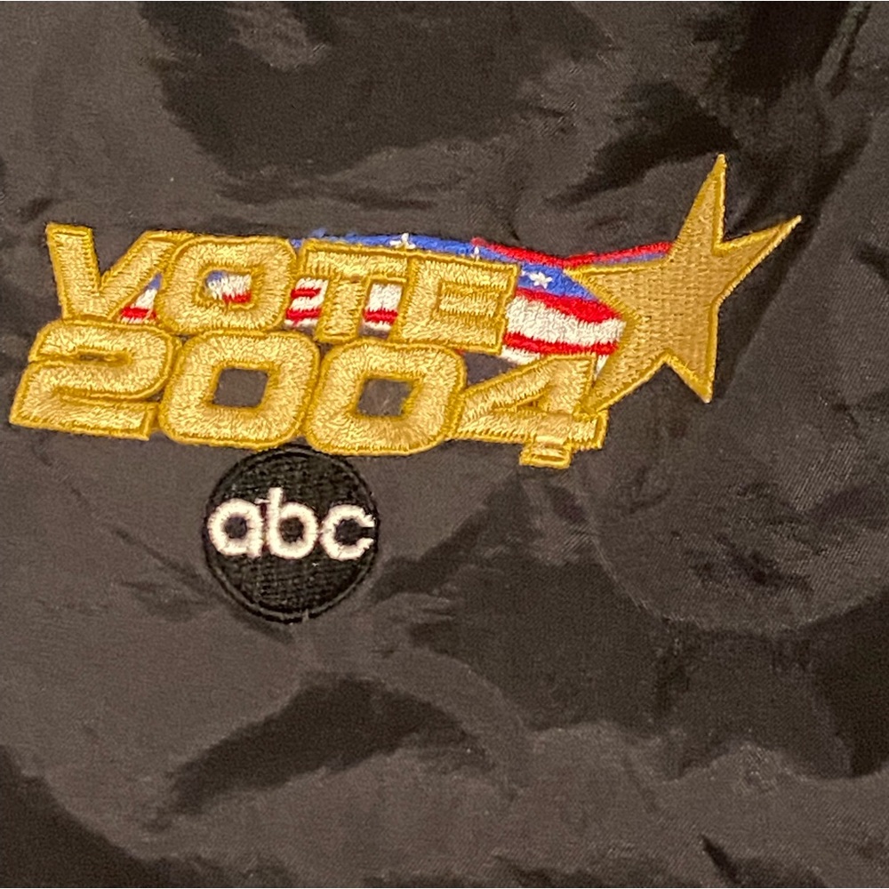 Vintage Vote 2004 abc logo nylon Bag backpack election tv political memorabilia